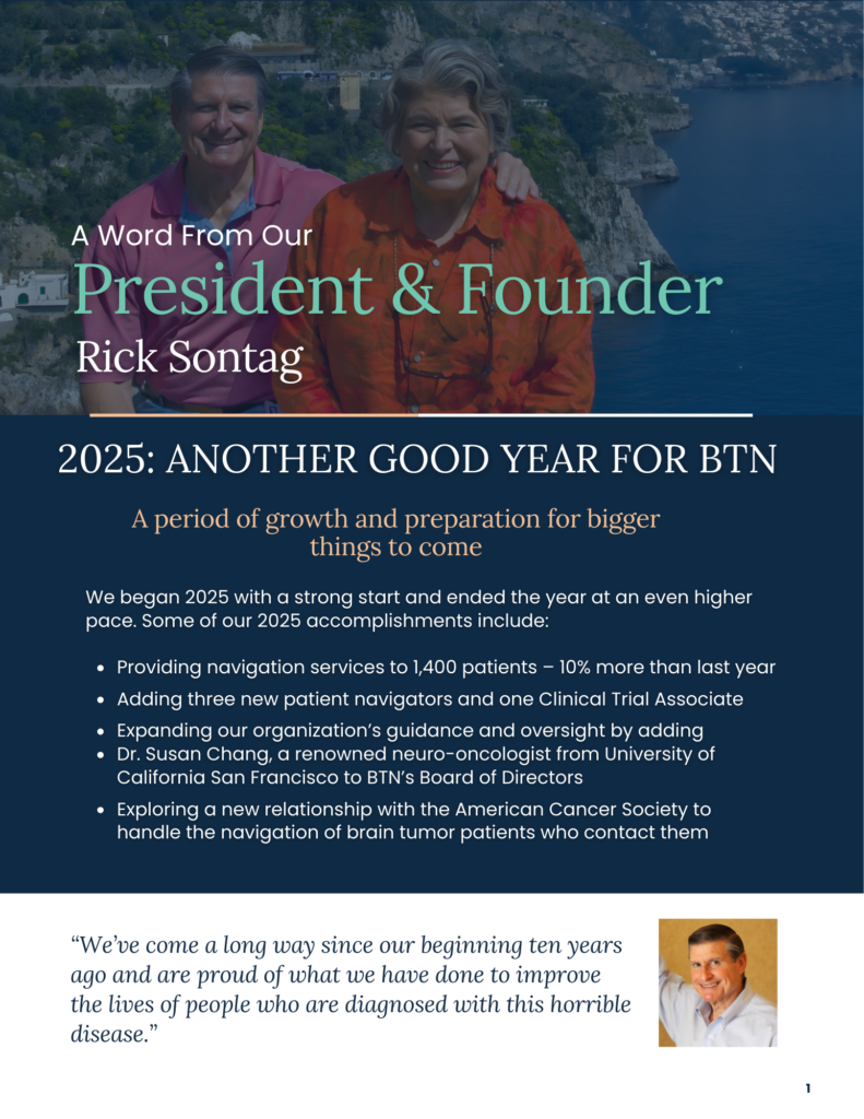 A letter from the President